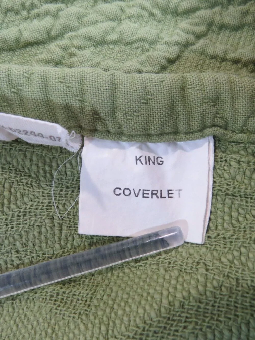 Williamsburg William & Mary Matelasse Coverlet SIZE King Moss Green